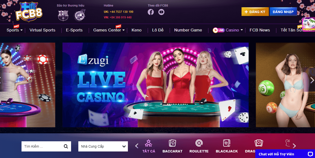 Tổng quan về Live Casino tại FCB8